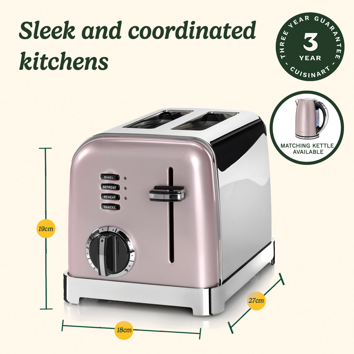 Cuisinart pink toaster online